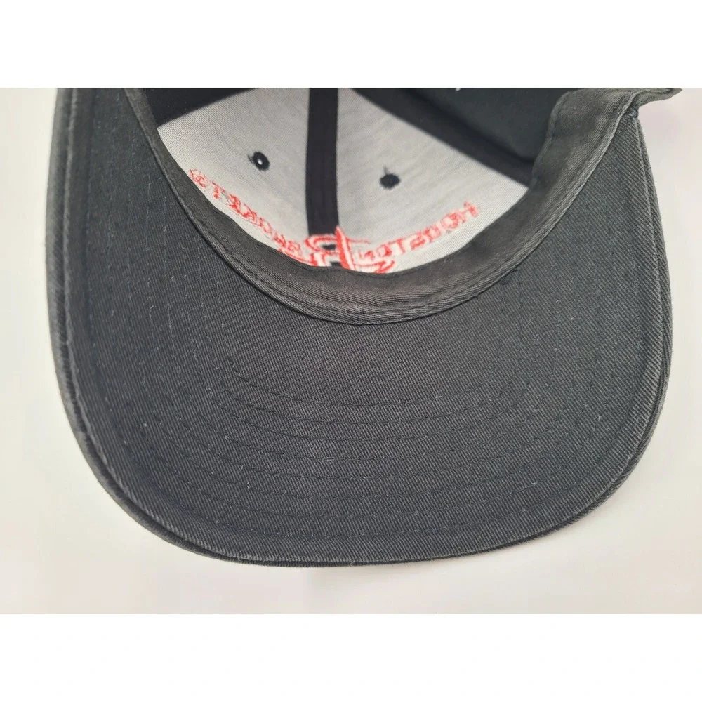 Houston Rockets Adidas Adjustable Hat Cap Dad Men Women NBA Basketball Black Red
